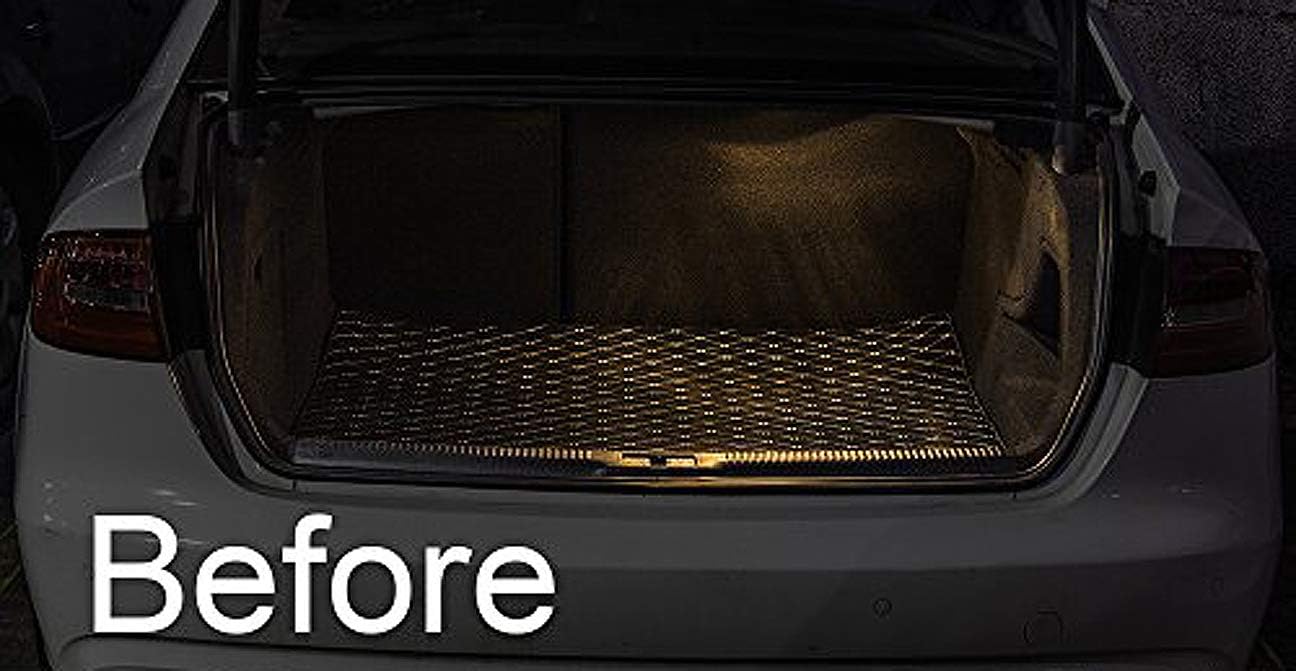 ICBEAMER 12" Purple 18SMD 2835 LED Strip Light Universal Fit Car Trunk Cargo Area or Interior Illumination