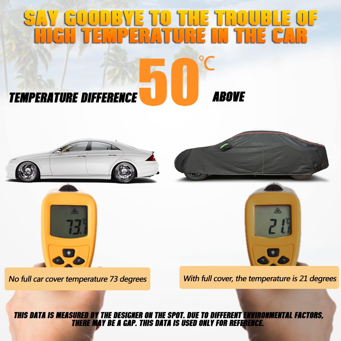 Breathable New Material, Waterproof Car Cover, Locks and Zipper Doors, Sunscreen Waterproof UV Prevention Snowproof Wind and Windproof,Suitable for Indoor Outdoor,for Pickup 198"-220",B7