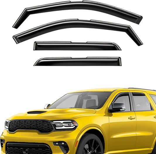 Extra Durable Window Deflectors in-Channel Window Visors Rain Guards Fit for Dodge Durango 2011-2025, Sun Visors, Wind Vent for Shades, Exterior Car Accessories - 4pcs. AG0274